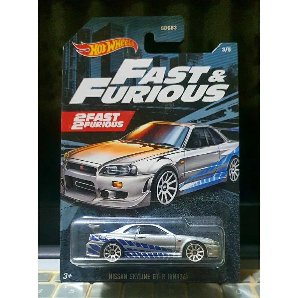 Hot Wheels 2 FAST 2 FURIOUS Nissan GTR SKYLINE BNR-34 2020