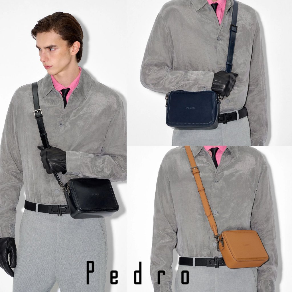 Tas Pria Pedro Boxy Sling Bag Tas Selempang Cowok Laki Laki Original Crossbody