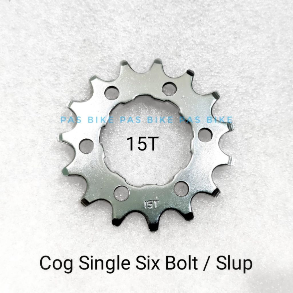 Cog Fixie 15T - 16T - 17T Six Bolt - Hub Discbrake Jadi Doltrap