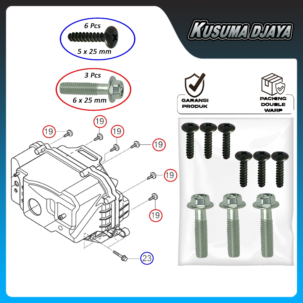 BAUD BAUT BOX FILTER UDARA SET BEAT SCOOPY KARBU 2008 - 2012