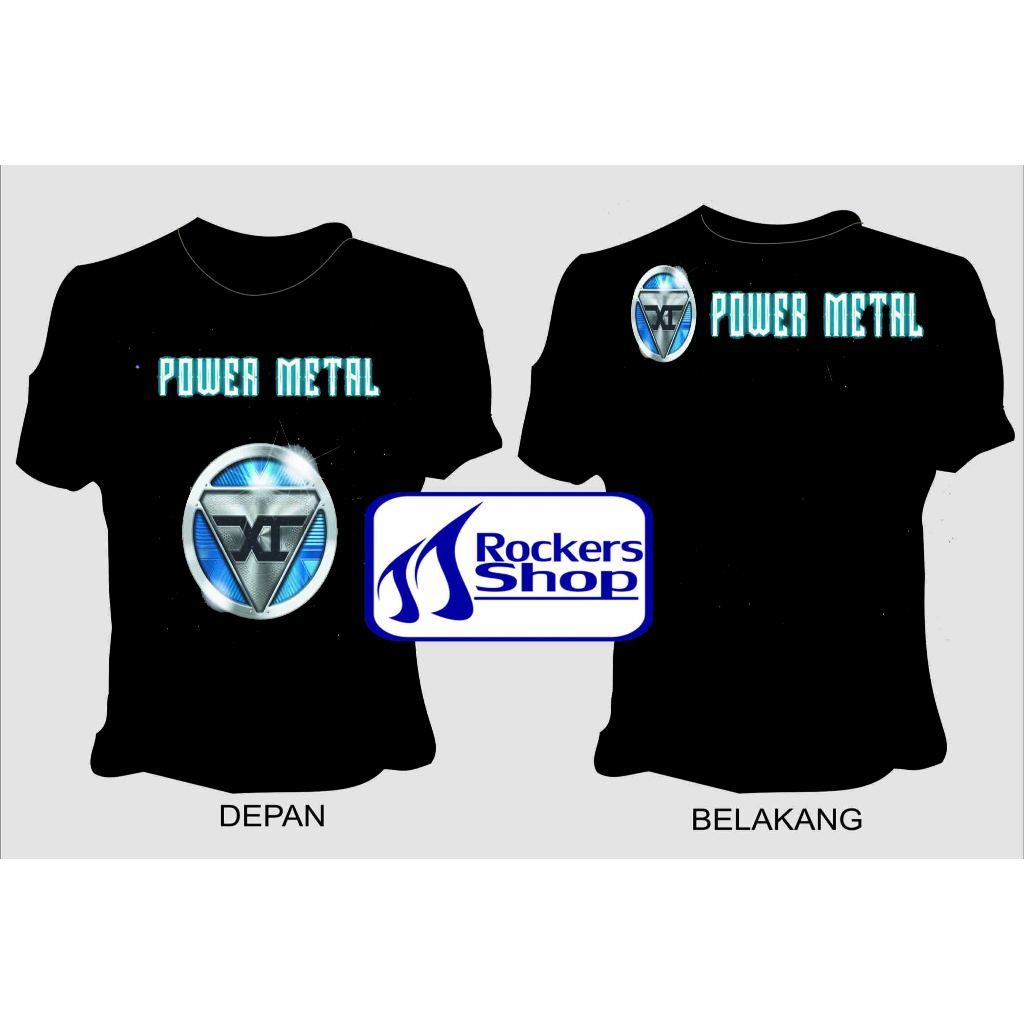 KAOS POWER METAL ALBUM POWER XI SINGLE HITS INDONESIA TERIAKLAH SEMANGATKU SATU ASPAL BAND ROCK META