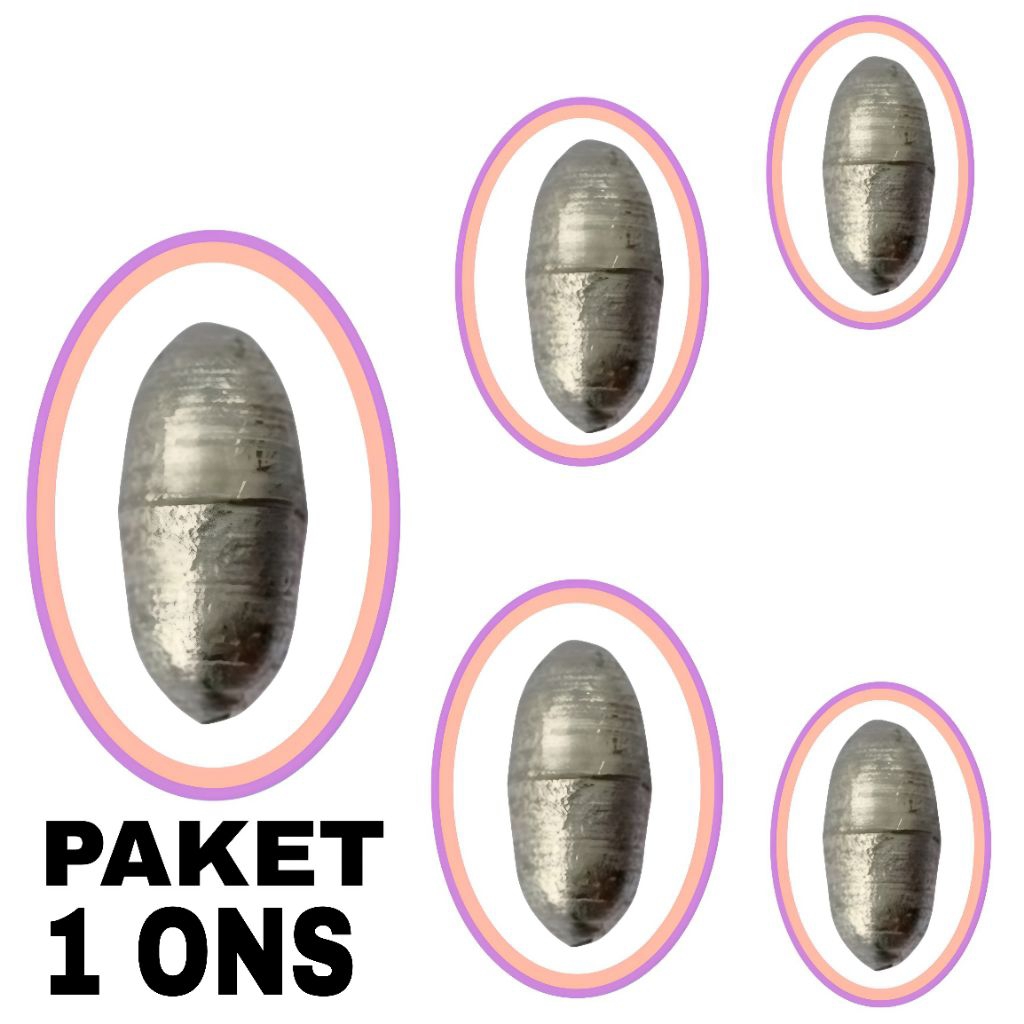 [ PAKET 1 ONS ] Model MELINJO Timah pancing | Bandul | Pemberat umpan | Galatama