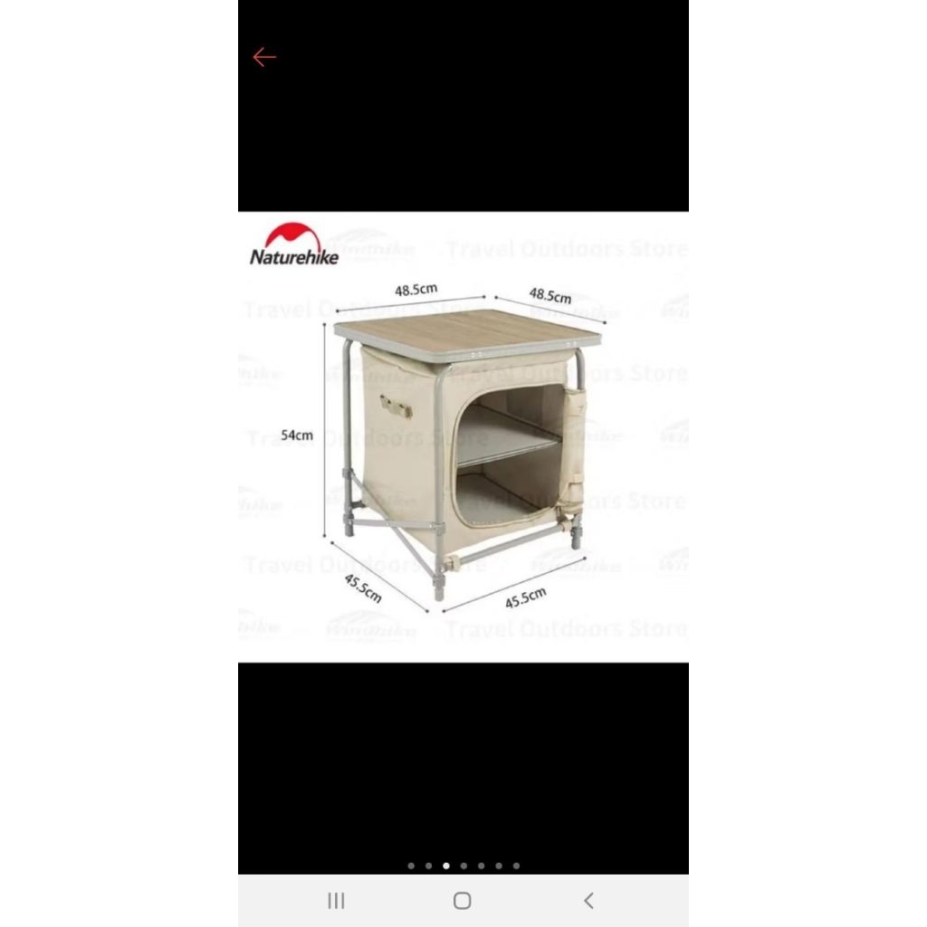 Rak Meja Lemari Lipat Mini Outdoor Camping Bekas Second