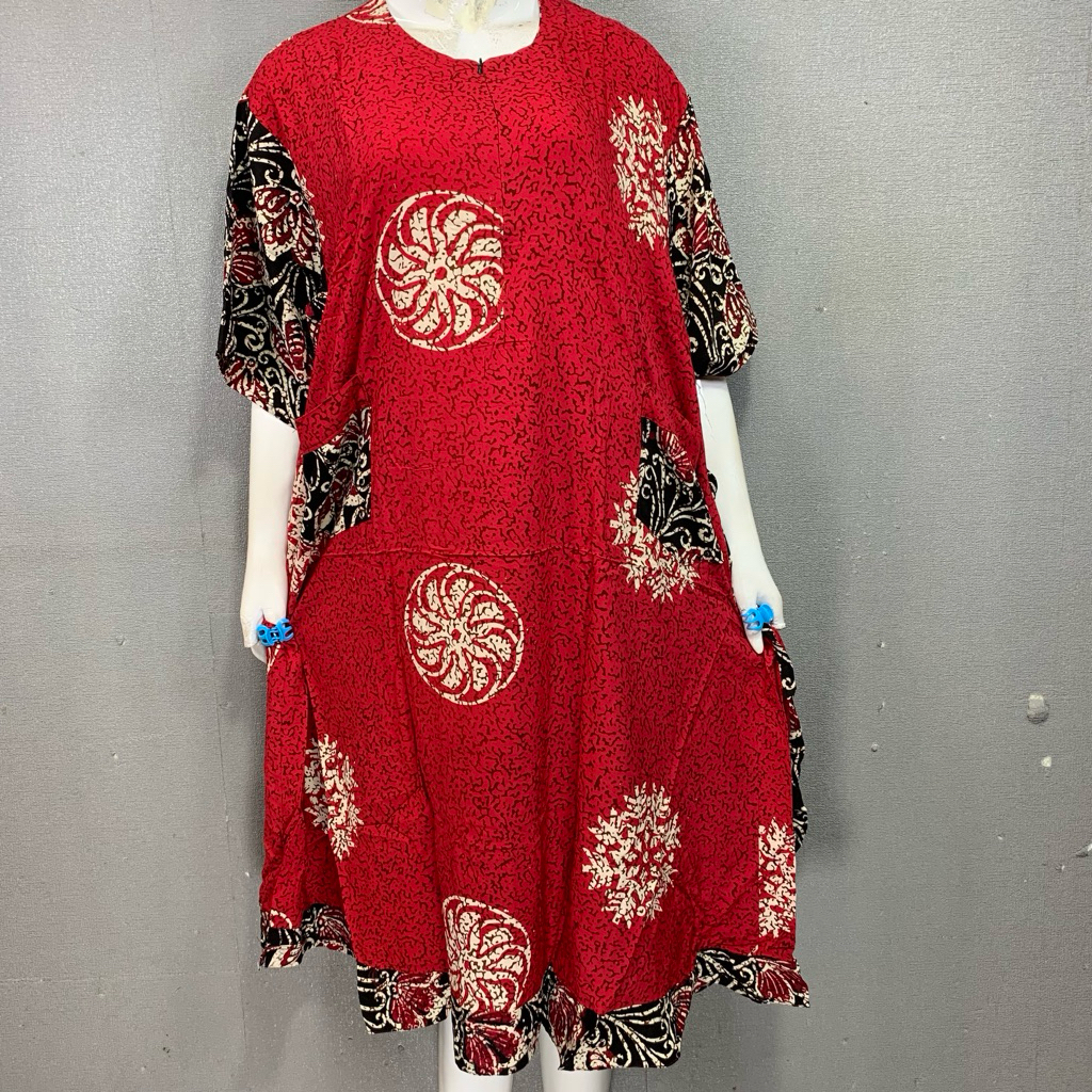 BunnyNightie - Ld 130 Daster Jumbo Batik Pekalongan Sakinah | Daster Batik Sakinah | Batik Pekalonga