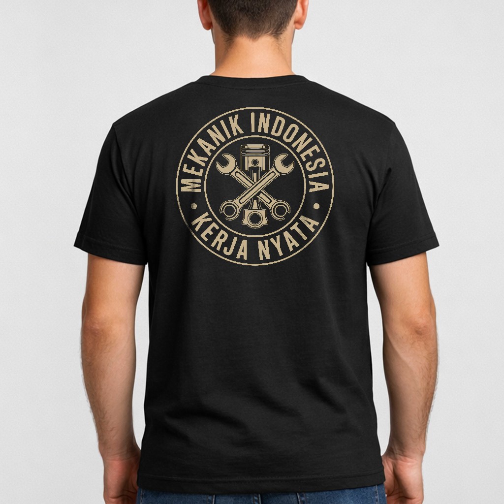 Kaos Mekanik Indonesia - Kerja Nyata | Kaos Mekanik Lengan Pendek