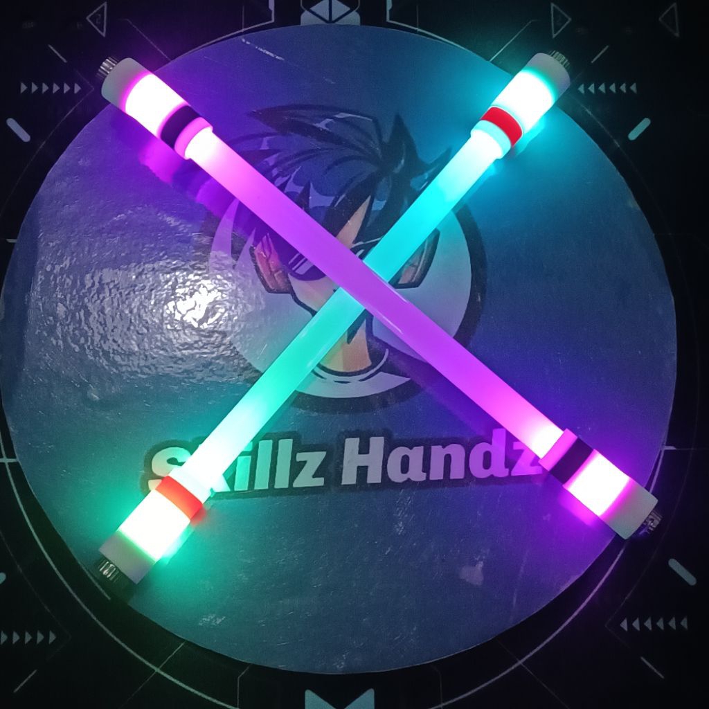 Pen Spinning LED Skill Mainan Pulpen