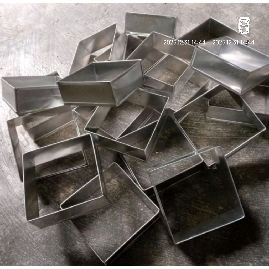 Ring kotak / 1 Lusin cetakan kue Nastar Taiwan / cetakan roti kotak / cetakan kue kering