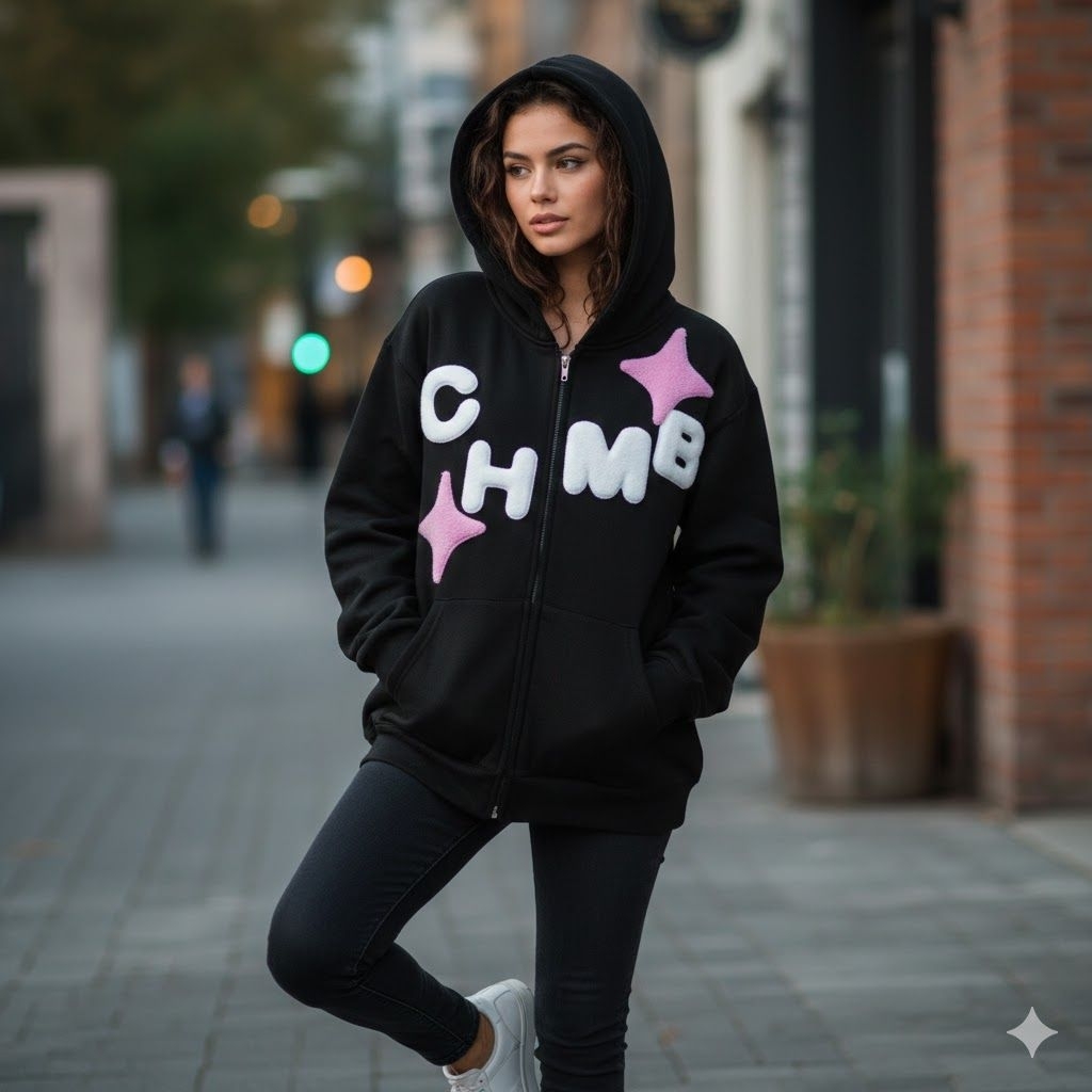 Hoodie Double Zipper Boxy • Hoodie Boxy • CHMB • Hoodie Boxy Oversize