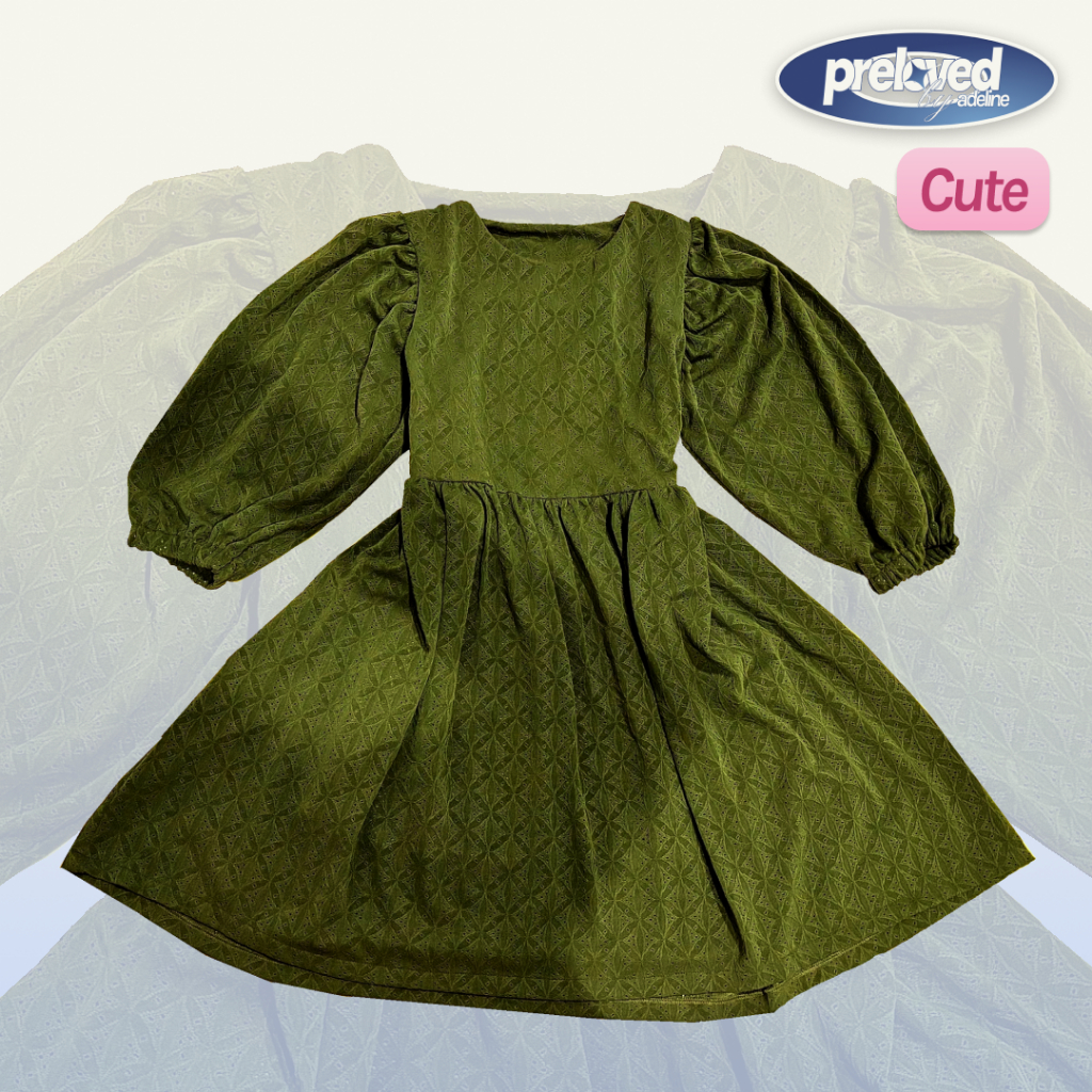 Olive Green Babydoll Dress