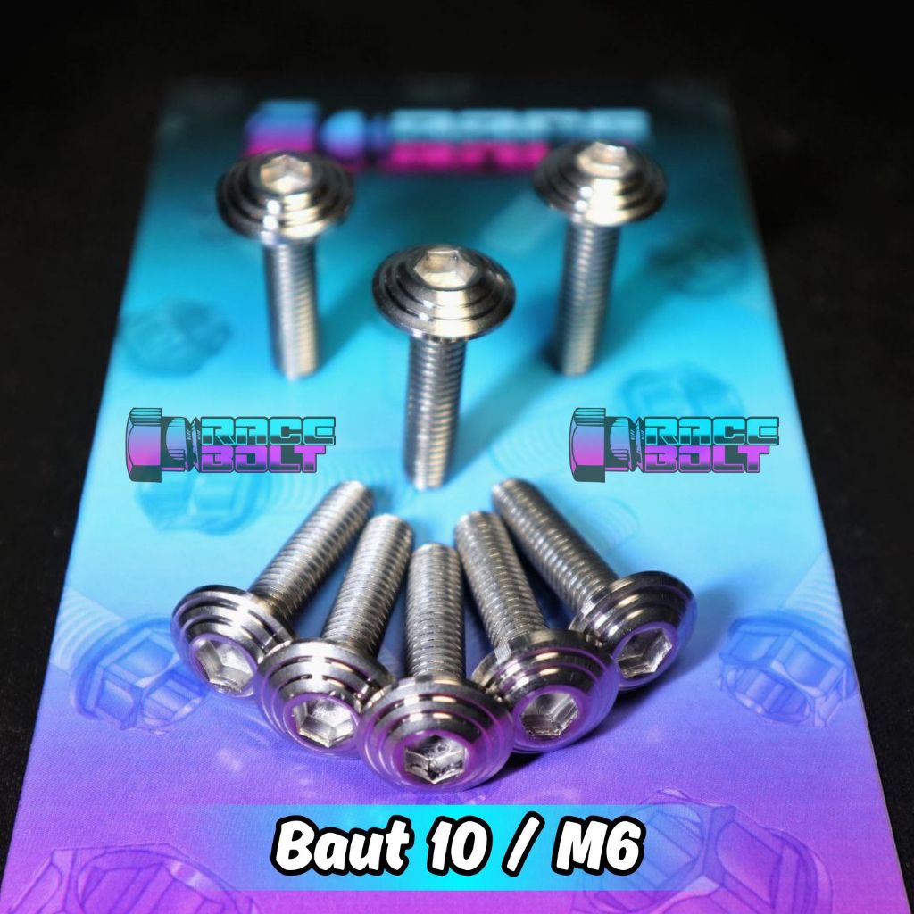 Baut 10 Stainless Baut m6 lebar custom model spiral payung (UM 3)