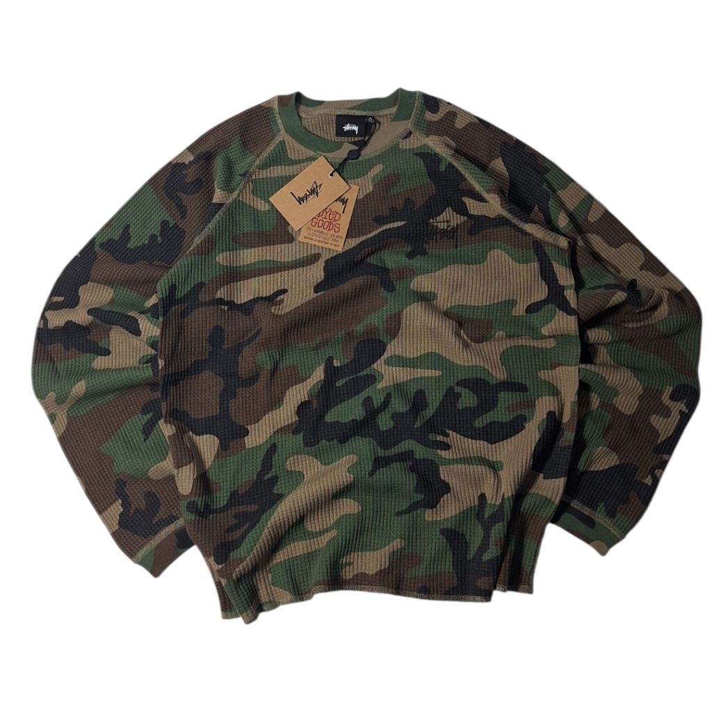 BASIC STUSSY THERMAL - WOODLAND CAMO