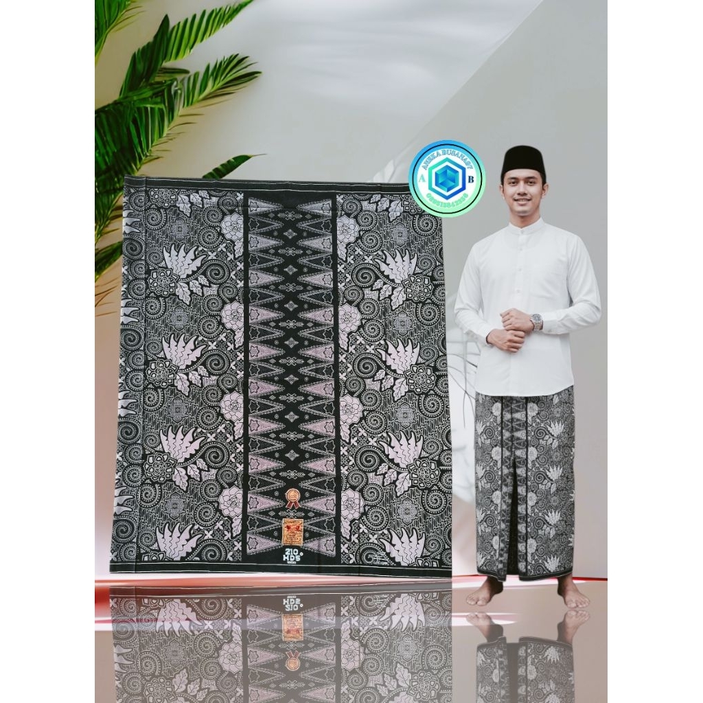 TERBARU SARUNG DARI SAMARINDA HDS 210 BATIK MOTIF BUNGA ABSTRAK