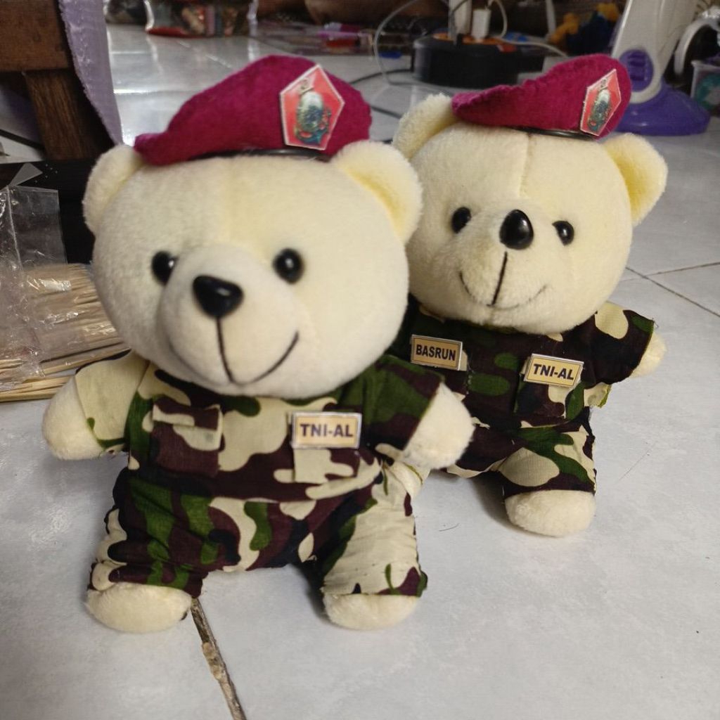 Boneka Bear Marinir TNI AL (Boneka 15cm)