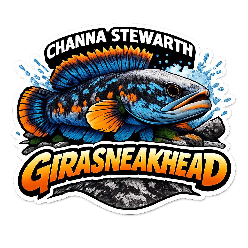 Stiker Channa Stewarti