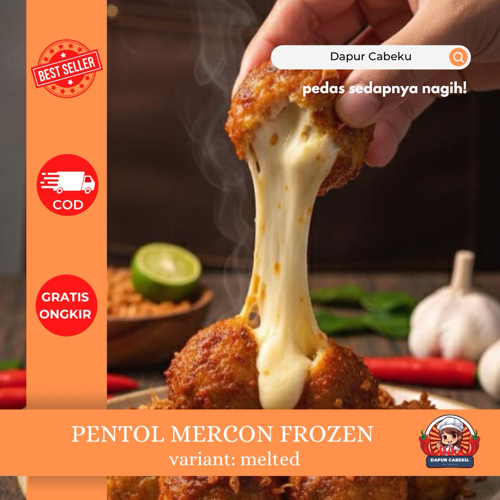 FROZEN PENTOL MERCON MOZZA DAN MELTED BY DAPUR CABEKU