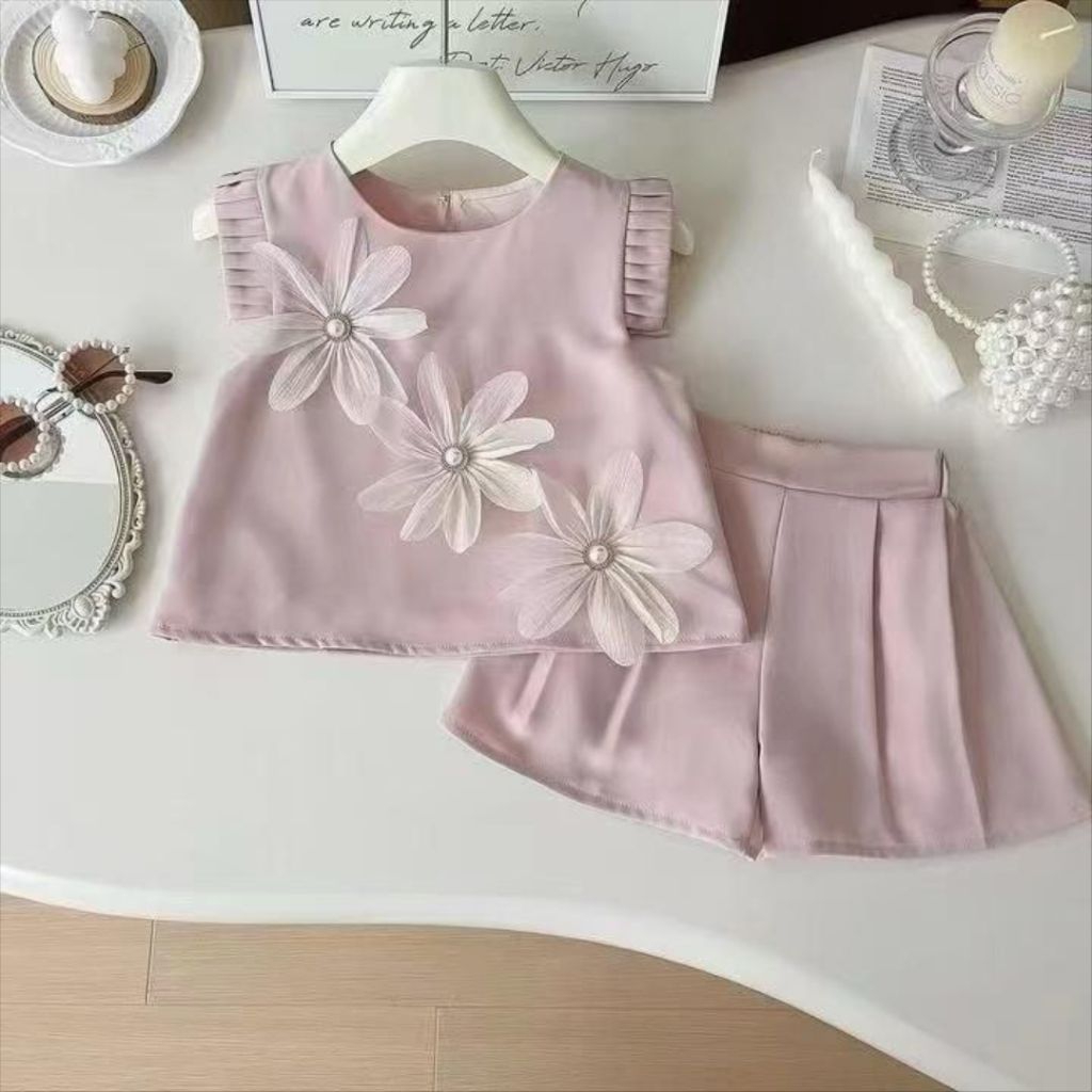 SET PREMIUM KOREA ANAK CEWEK HOTPANTS MEWAH