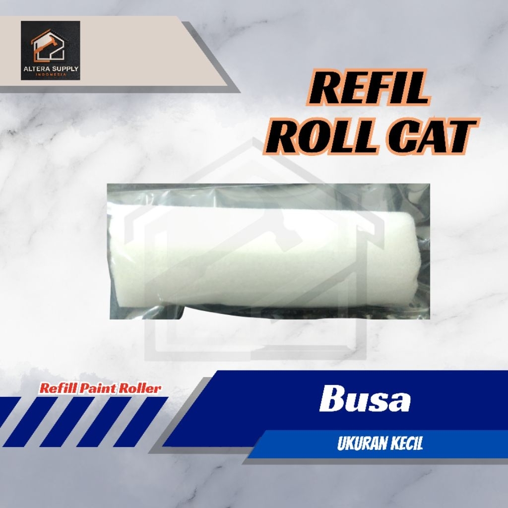 Refill Roll Cat Tembok Busa Kecil