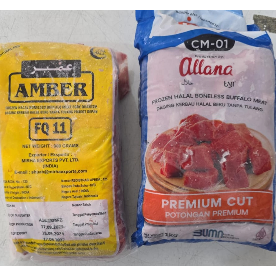 Amber / Allana daging rawon 1kg CM01 Premium Cut FQ 11 DAGING KERBAU 900gr dan 1kg