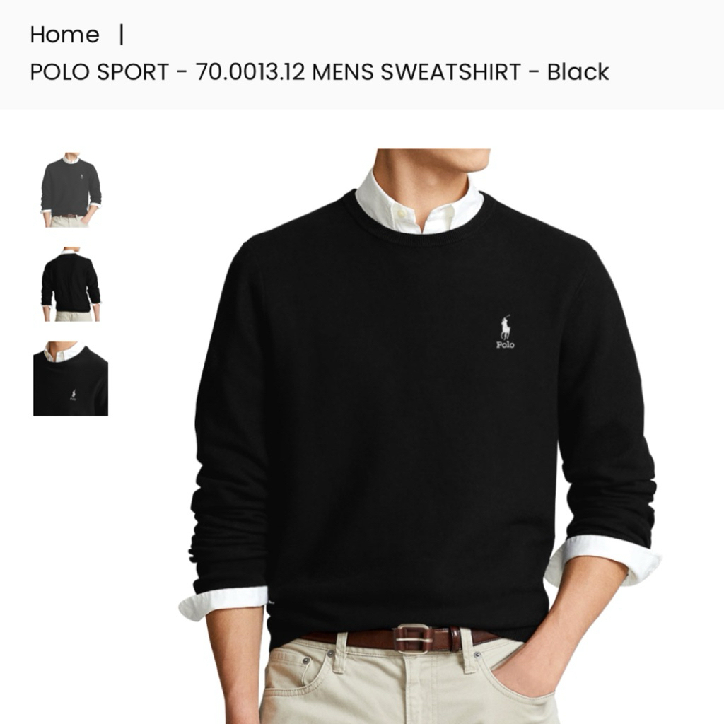 JASTIP POLO SWEATER UNISEX | ORIGINAL STORE 100% | FREE PAPERBAG ORI STORE