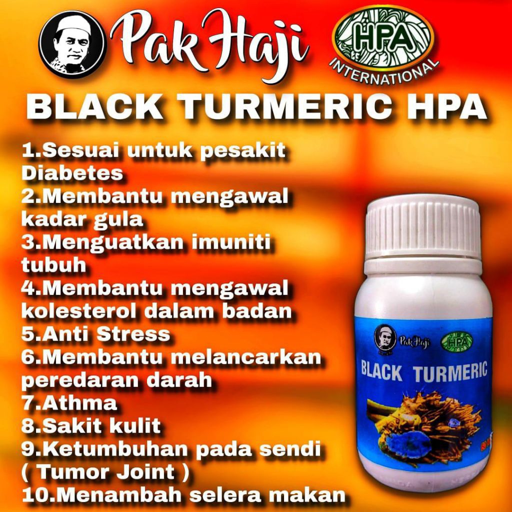 KAPSUL KUNYIT HITAM BLACK TUMERIC HPA