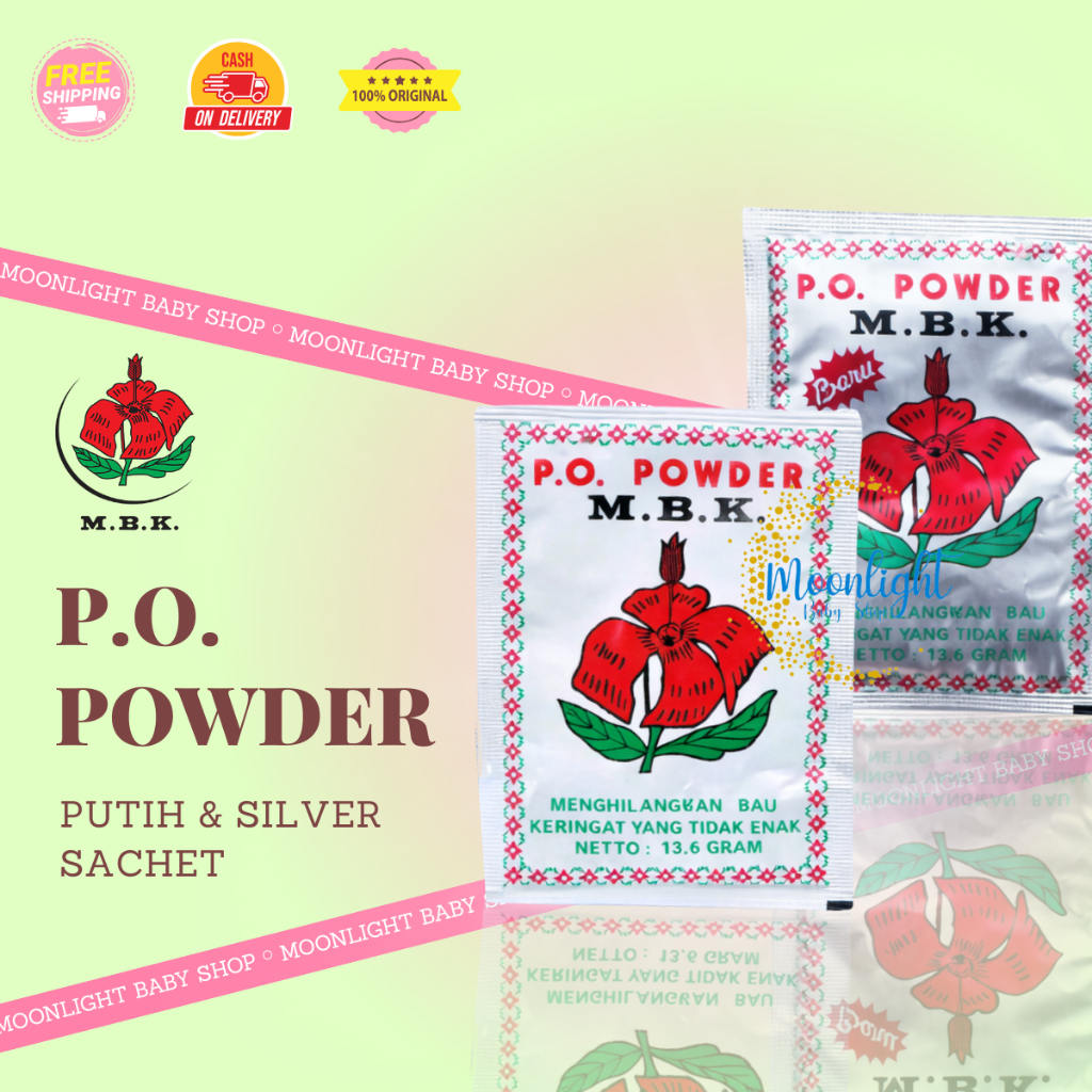 MBK Bedak Sachet 13.6gr - Putih Silver M.B.K Powder