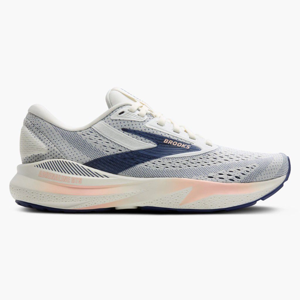 SEPATU RUNNING BROOKS ADRENALINE GTS 24 GREY PEACH ORIGINAL
