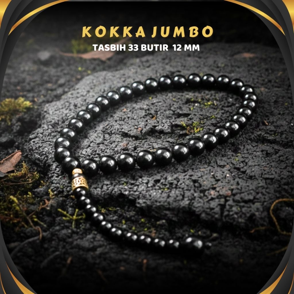 Tasbih 33 Butir Aesthetic Kayu Kokka Kaukah Jumbo Besar 12 MM ASLI 100% Original Arab Turkie Mekah