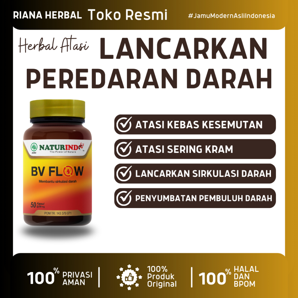 Herbal Lancarkan Peredaran Darah Pelancar Sirkulasi Darah Atasi Kebas Kesemutan