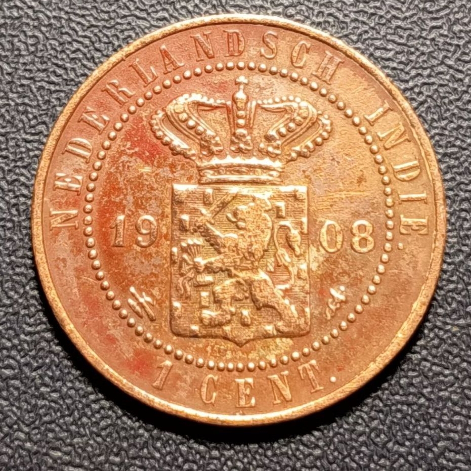 Koleksi Koin Nederlands Indie ½ Cent Tahun 1908