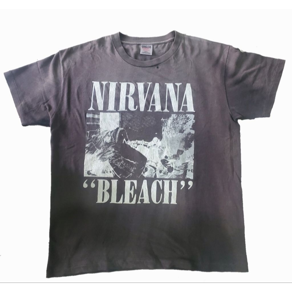 kaos band nirvana bleach oneita original