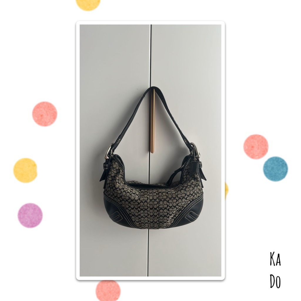 Coach signature mini hobo bag