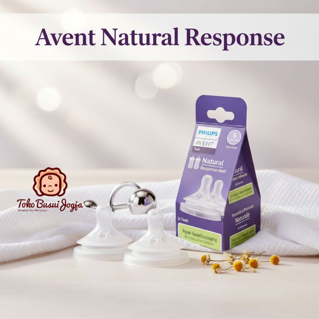 Nipple Avent Natural Philip Philips Dot Karet Silicone Botol Susu 0 3 6 9 m Teat (JUAL SATUAN)