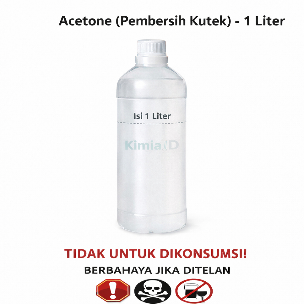 Acetone 1 Liter Nail Remover Gel Kuteks Peel Off Cat Kuku Nail Art & Sticker Nail Gel Polish