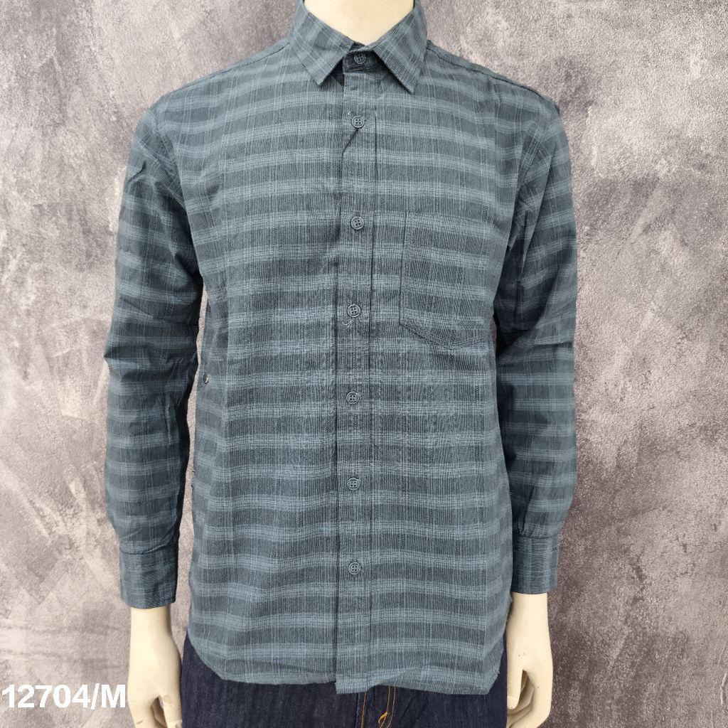 Kemeja Cowok CRESSIDA Lengan Panjang Original