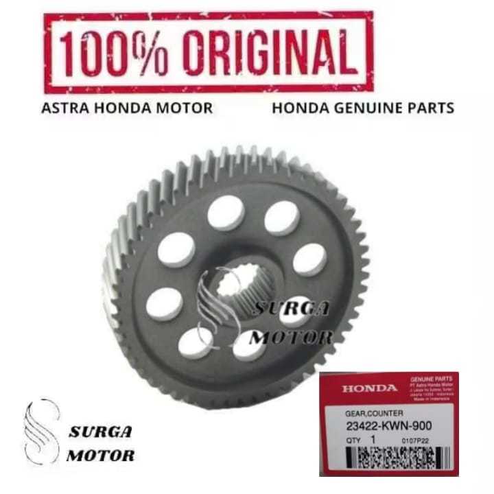 Gigi Rasio Besar Gear Gir Counter Konter 53T Motor  Vario 125 FI PCX 150 KZY 23422KWN900 23422-KWN-9