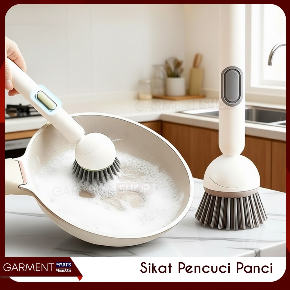 BEST SELLER SIKAT PENCUCI PANCI DISPENSER SABUN OTOMATIS ALAT CUCI PIRING PRAKTIS PEMBERSIH WAJAN