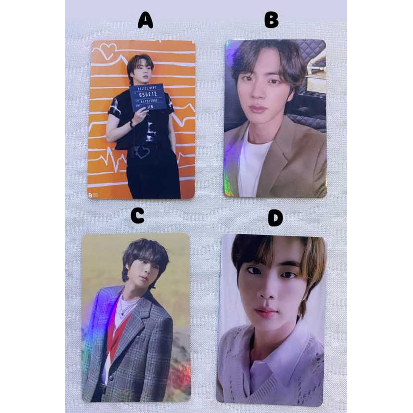 ( READY ) PC/PHOTOCARD BTS / BANGTAN / JIN / KIM SEOK JIN - Unofficial / Unoff