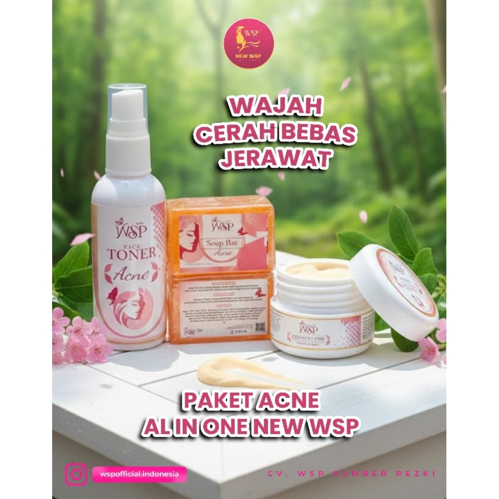 WSP PAKET ACNE GLOW / WSP ACNE / WSP ORI BPOM