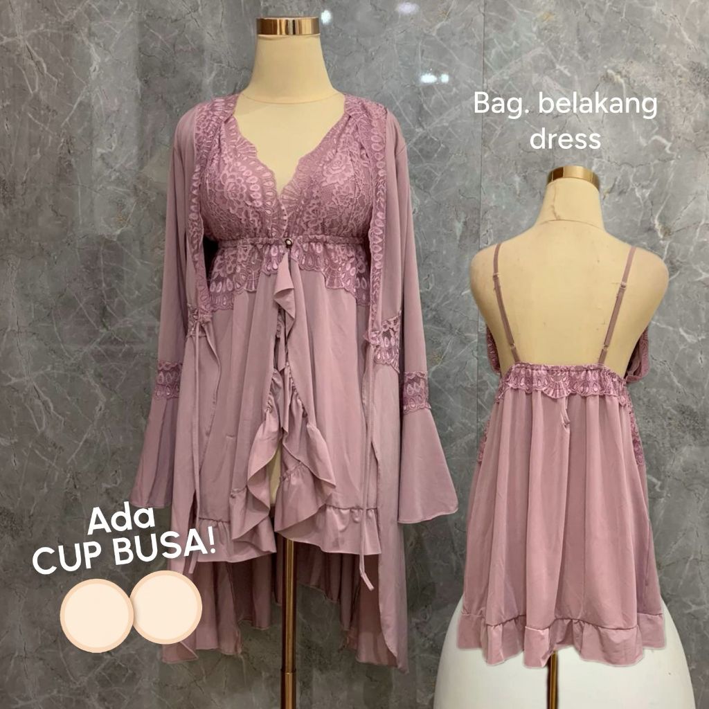 BESTPROMO DIANA + CUP S-5XL lingerie dress & kimono BIGSIZE - WAINODSHOP
