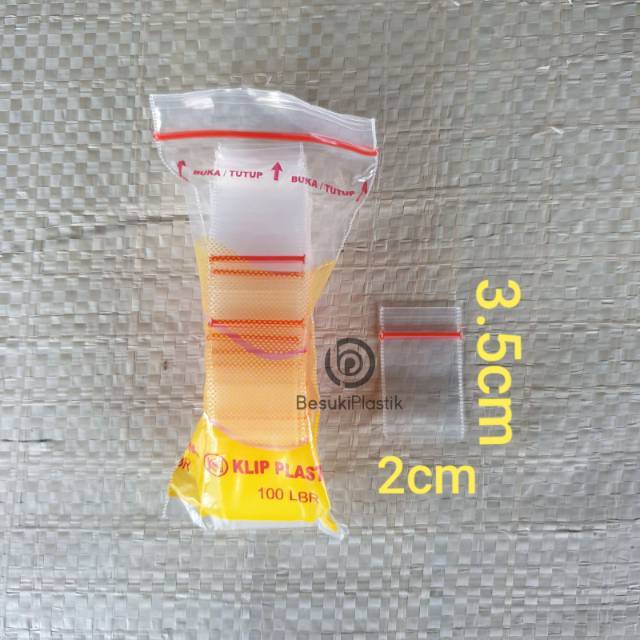 PROMO Plastik Klip Kecil / Plastik Klip isi 100lembar /Plastik Sambal Saos Makanan Obat 2x4,5cm 2x3c