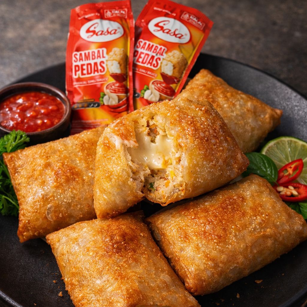 Dimsum Goreng Keju, Cireng Ayam Suwir Pedas, Lumpia Ayam Sayur & Risoles Mayo (Frozen, Homemade & Ta