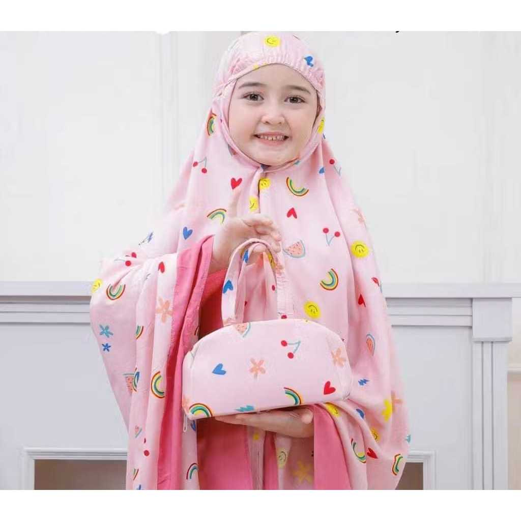 Mukena Anak Tanggung Daydream/Mukenah Anak Lucu Usia 6-13 Tahun