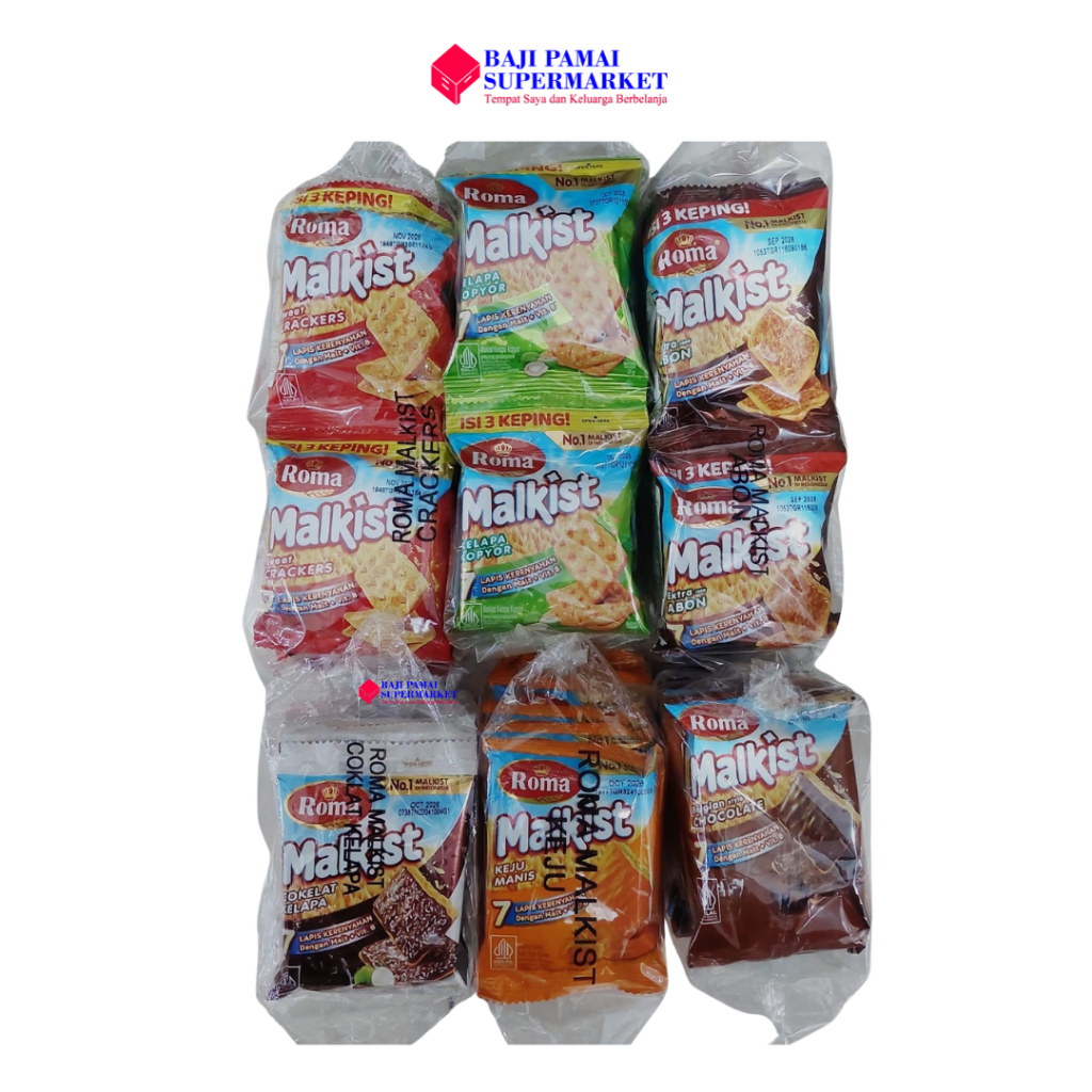 Roma Malkist Renceng isi 10 / Biskuit Gabin