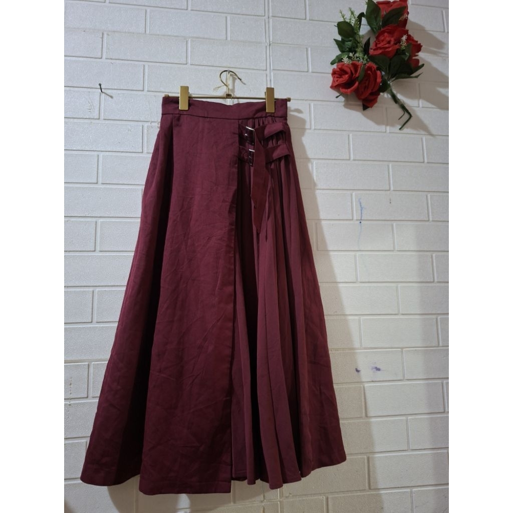 Rok Two tone ingni maroon