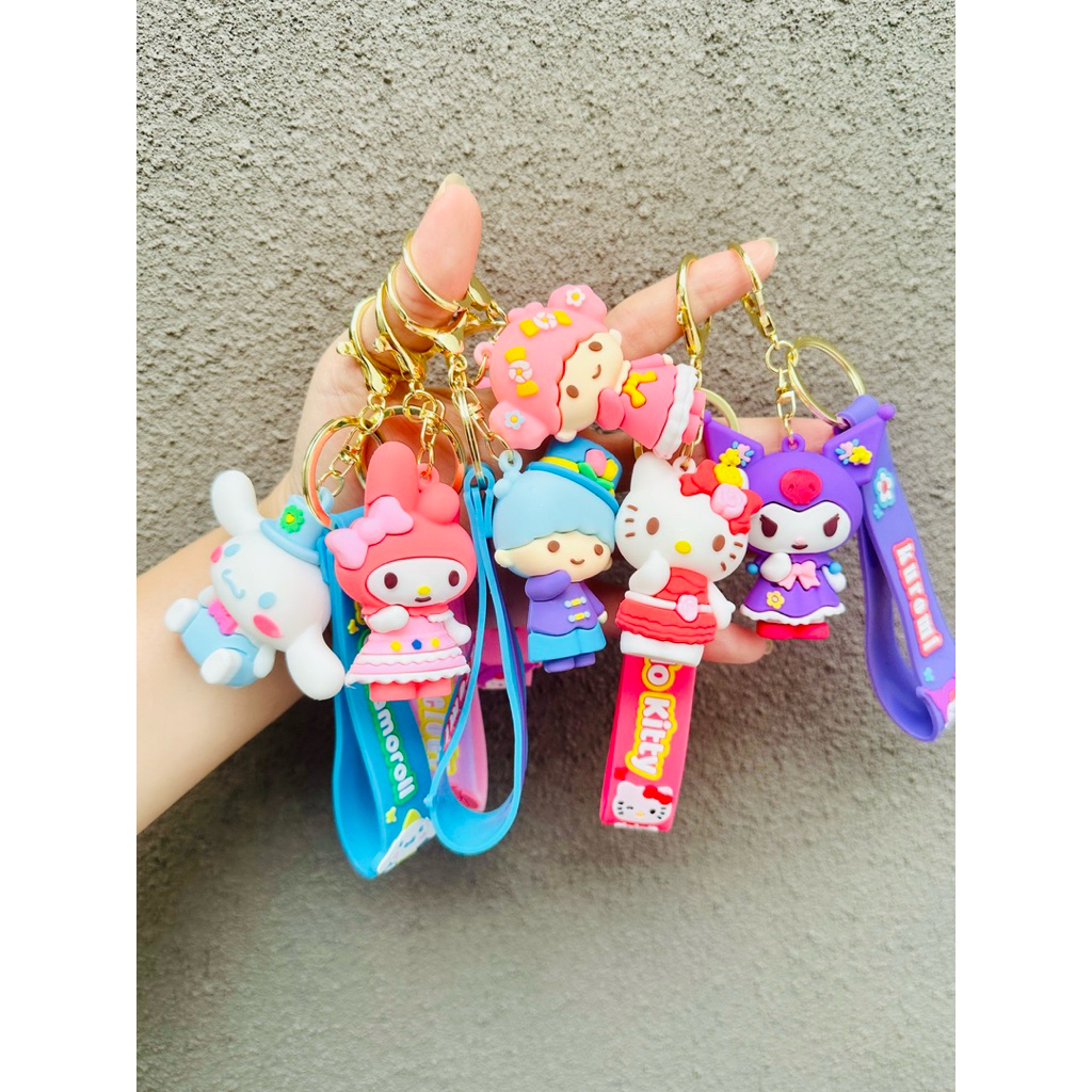 [ GROSIR ] Gantungan Kunci karet bermacam karakter lucu-lucu