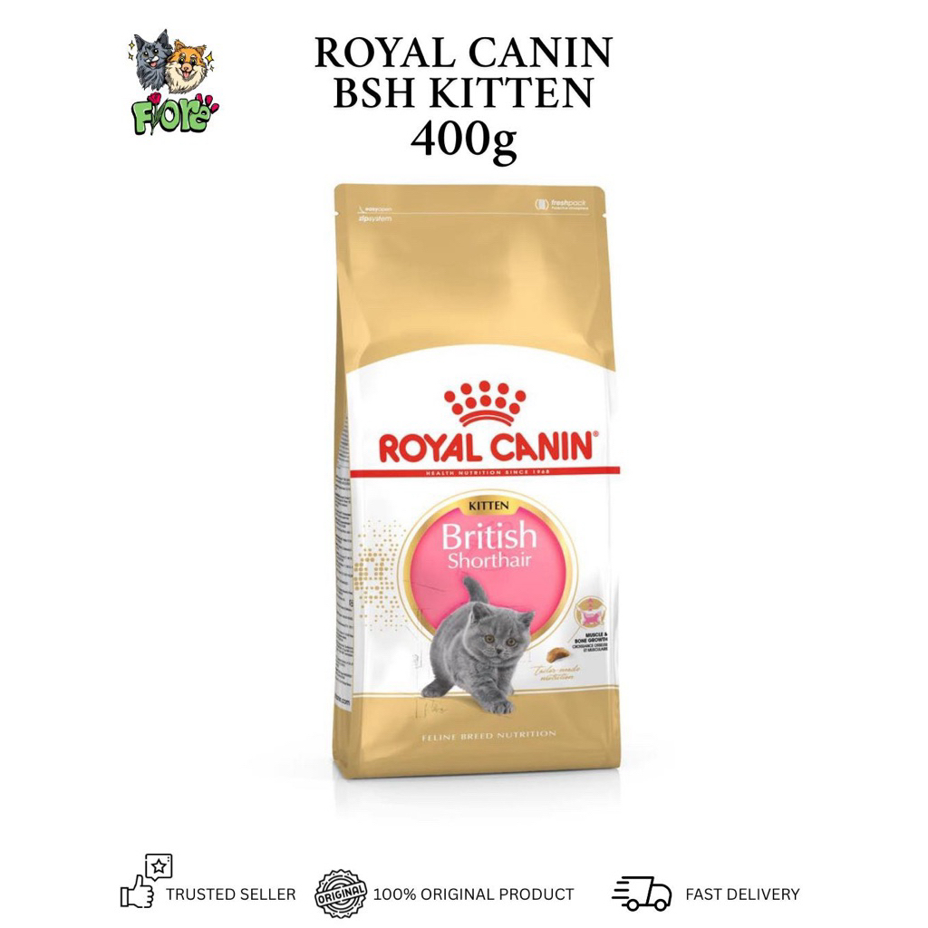 Royal Canin BSH Kitten 400gr Makanan Anak Kucing British Short Hair