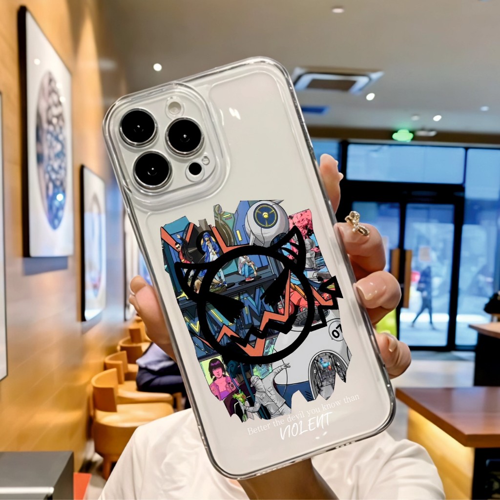 Clear Case IPHONE 17 14 13 12 11 PRO MAX 6 6S 7 8 PLUS X Bening Polos Transparan Motif Grafiti