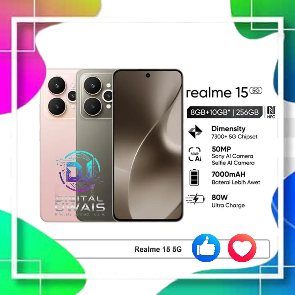 DIGITAL UWAIS - Realme 15 5G 12/256GB NFC