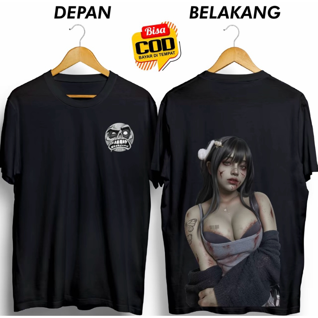KAOS DISTRO PRIA HANTU CEWE SEKSI KEREN