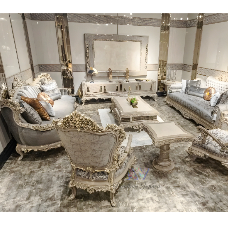 Sofa Ruang Tamu Clasik Ukiran Jepara Mewah Sofa Sultan